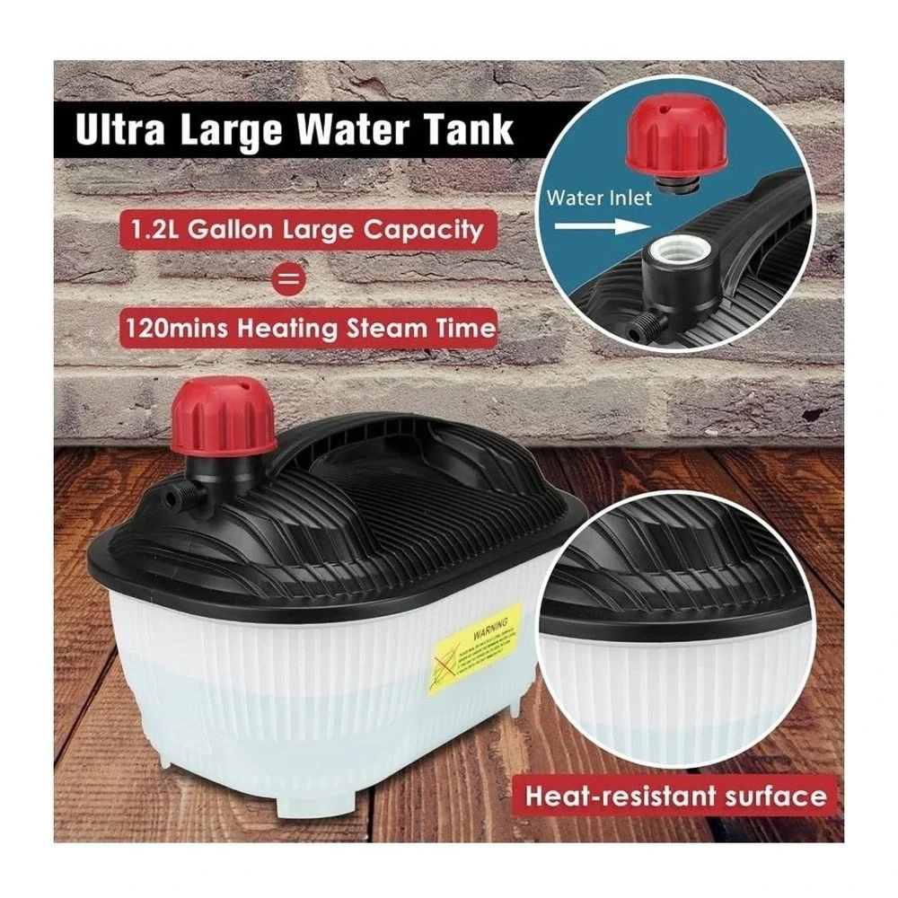 KITLUCK Power Steamer Wallpaper Remover 1500W 1.2 Gallon 11.5FT Hose Scraper